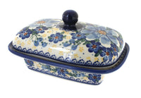 Polish Pottery Daisy Surprise Butter Tub