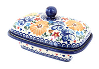 Polish Pottery Butterfly Butter Tub