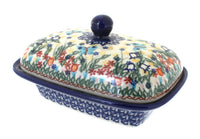 Polish Pottery Garden of Eden Butter Tub