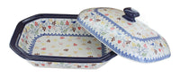 Autumn Grove Medium Covered Baker Polish Pottery