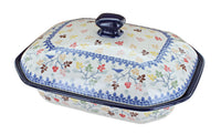 Polish Pottery Autumn Grove Medium Covered Baker