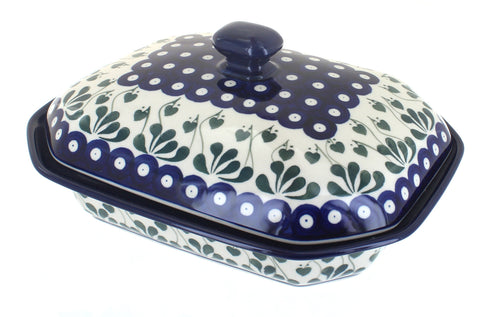 Polish Pottery Alyce Medium Covered Baker