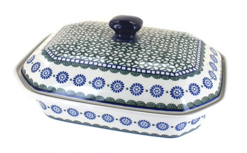 Polish Pottery Maia Large Covered Baker