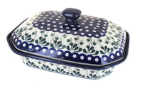 Polish Pottery Alyce Large Covered Baker