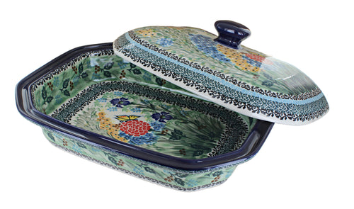 Teresa Large Covered Baker Polish Pottery