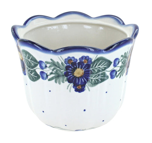 Polish Pottery Forget Me Not Planter
