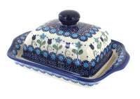 Polish Pottery Savannah Square Butter Dish