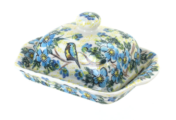 Bluebird Garden Butter Dish