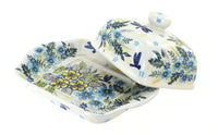 Alyssa Square Butter Dish Polish Pottery