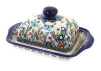 Polish Pottery Garden of Eden Square Butter Dish