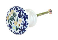 Polish Pottery Yellow Daisy Drawer Pull