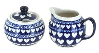 Polish Pottery Valentina Cream & Sugar Set