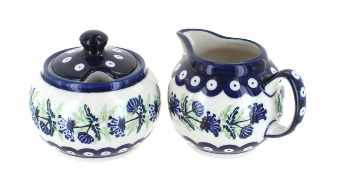 Polish Pottery Sweet Annie Cream & Sugar Set