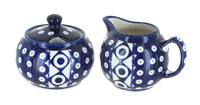 Polish Pottery Xena Cream & Sugar Set