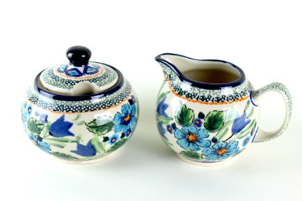 Ballina Cream & Sugar Set Polish Pottery