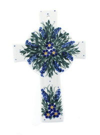 Polish Pottery Hyacinth Cross
