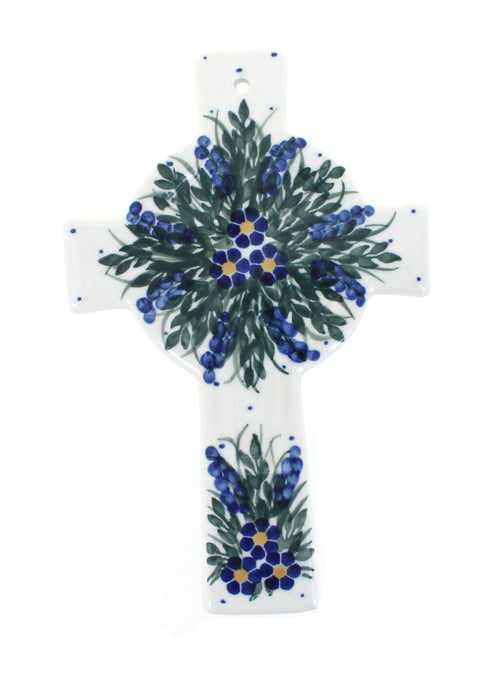Polish Pottery Hyacinth Cross