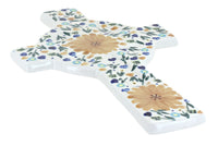 Polish Pottery Yellow Daisy Cross