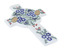 Polish Pottery Pinecone Cross