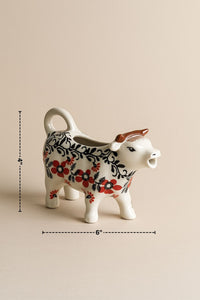Scarlett Ivy Cow Creamer Polish Pottery