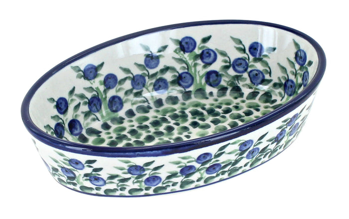 Polish Pottery Porcelain Vine Extra Small Oval Baker