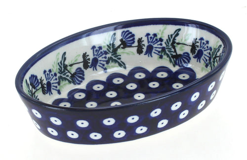 Polish Pottery Sweet Annie Extra Small Oval Baker