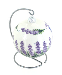 Polish Pottery Lavender Fields Christmas Ball
