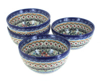 Polish Pottery Ashley 4 PC Dessert Bowl Set