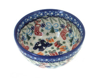 Christmas Bounty Dessert Bowl Polish Pottery