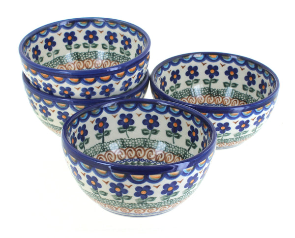 Aztec Flower 4 PC Dessert Bowl Set