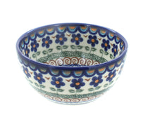 Polish Pottery Aztec Flower Dessert Bowl
