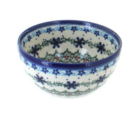 Polish Pottery Winter Celebration Dessert Bowl