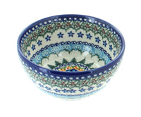 Holiday Pine Dessert Bowl Polish Pottery