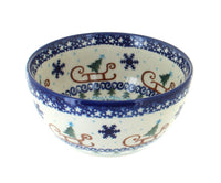 Polish Pottery Noel Nights Dessert Bowl
