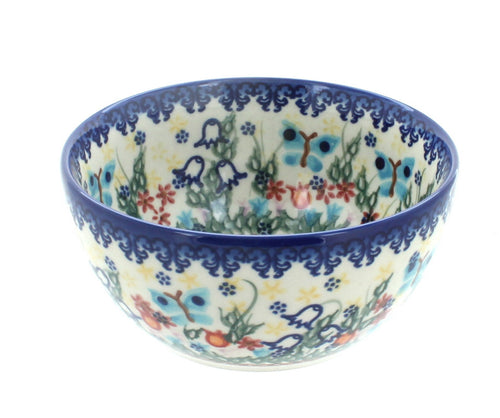 Polish Pottery Garden of Eden Dessert Bowl