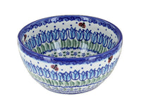 Polish Pottery Garden Tulip Dessert Bowl