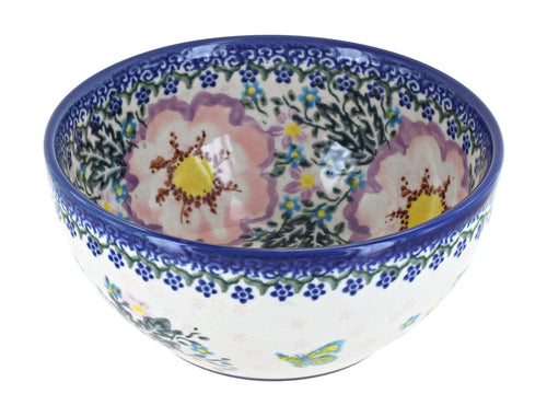 Polish Pottery Apple Blossom Cereal/Soup Bowl