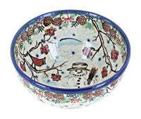 Little Snowman Cereal/Soup Bowl Polish Pottery