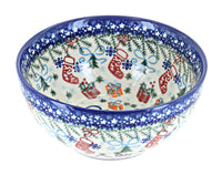 Polish Pottery Christmas Bounty Cereal/Soup Bowl