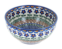 Polish Pottery Aztec Flower Cereal/Soup Bowl
