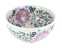 Polish Pottery Lilac Garden Cereal/Soup Bowl