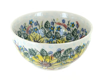 Polish Pottery Sunflower Maze Cereal/Soup Bowl
