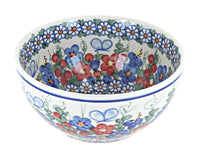 Polish Pottery Garden Butterfly Cereal/Soup Bowl