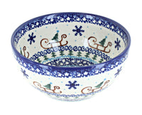 Polish Pottery Noel Nights Cereal/Soup Bowl