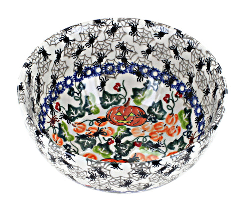 Trick or Treat Cereal/Soup Bowl Polish Pottery