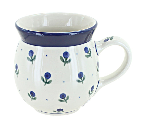 Polish Pottery Blueberry Bubble Mug