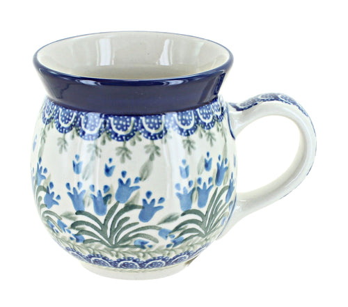 Polish Pottery Tulip Bouquet Bubble Mug