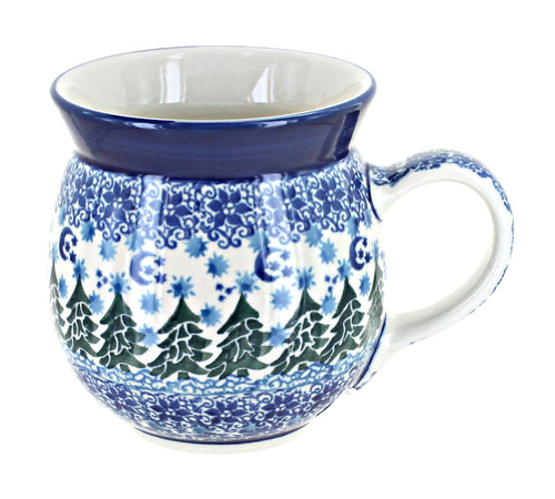 Polish Pottery Evergreen Magic Bubble Mug