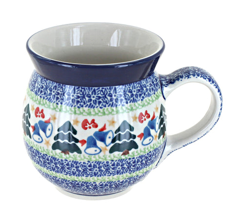 Polish Pottery Winter Bells Bubble Mug