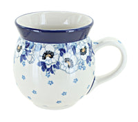 Polish Pottery Georgia Blue Bubble Mug